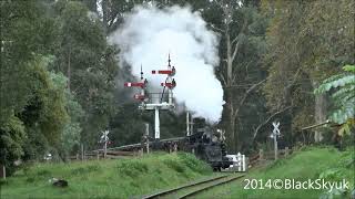 Puffing Billy Railway Part 1 Monbulk Creek Trestle Bridge to Gembrook Full HD 1080p [upl. by Rabi213]