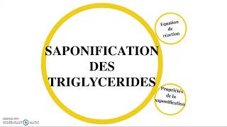 Saponification des triglycérides [upl. by Aihseken]