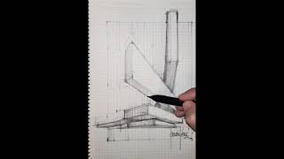 Mimari çizim eskizDrawing architectural sketching [upl. by Narda]