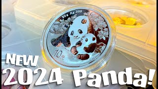 Brand new 2024 Chinese Panda silver coin  a MINI series within this MASSIVE series [upl. by Initsed747]