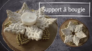 Tutoriel Macramé — Support bougie — Intermédiaire [upl. by Inafetse]