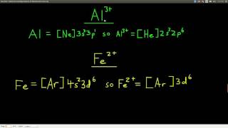 Chem143 Electron Configurations of Ions [upl. by Liw401]