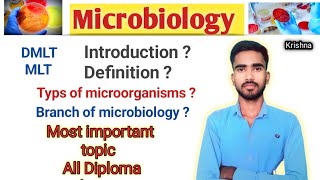 introduction of microbiologybranches of microbiology dmlt lecture in hindi [upl. by Ybloc]