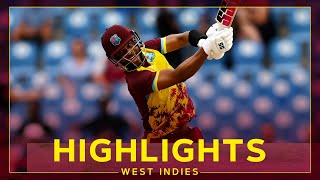 Flying Start With The Bat  Highlights  West Indies v England  5th T20I [upl. by Corson]