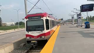 SD160 Enters Crowfoot Station During Stampede 2023 71423 [upl. by Ainedrag308]