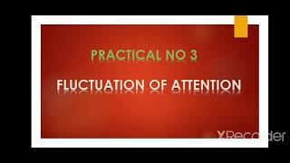 Fluctuation of Attention Practical in Urdu [upl. by Janeta]