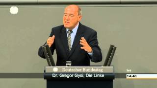 Gregor Gysi DIE LINKE Wir sollten so schnell wie möglich Waffenexporte verbieten [upl. by Adelheid]