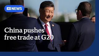 Chinas presence looms large at G20  ABC NEWS [upl. by Hajile]