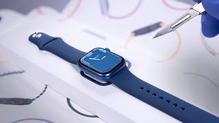 Apple Watch Series 7 Unboxing  ASMR [upl. by Letnom990]