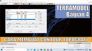 Cara membuat contour topografi  belajar terramodel bagian 4 [upl. by Atinob]