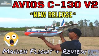 Witness the JawDropping Performance of the Avios C130 V2 on its Maiden Flightrc rcplane shorts [upl. by Vitia]