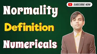 normality tricks in hindi  normality tricks in hind  normality numericals class 12  One Shot [upl. by Faires]