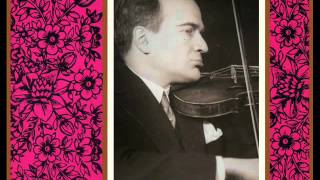 Huberman plays Bach  Violin Concerto in A minor BWV 1041 [upl. by Anytsirk]