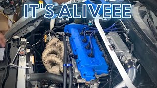 Hyundai Tiburon Turbo Project Episode 16 Starting the Tiburon Its officially a Turbo [upl. by Twila890]