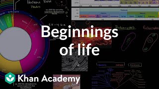 Beginnings of life  Life on earth and in the universe  Cosmology amp Astronomy  Khan Academy [upl. by Sloane]