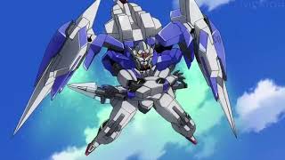 00 Gundam 00 Raiser Battle Scene  Mobile Suit Gundam 00 [upl. by Ardnohsal]