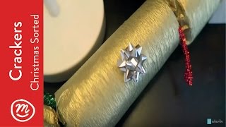 Homemade Christmas Crackers  Christmas SORTED with Channel Mum Vlogmas [upl. by Garling]