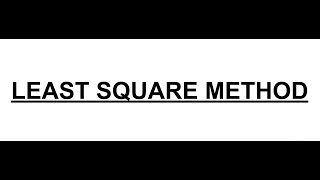 Least Square Method in FEA [upl. by Folberth]