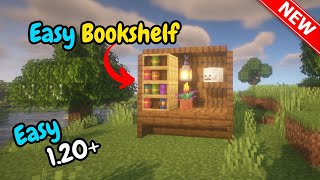 How to make easy bookshelf minecraft 2024 [upl. by Nomyt252]