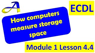 Megabytes Gigabytes and Terabytes Lesson 44 ECDLICDL Module 1 Computer Essentials [upl. by Arah88]