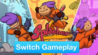 Splasher Nintendo Switch Gameplay [upl. by Eniledgam]