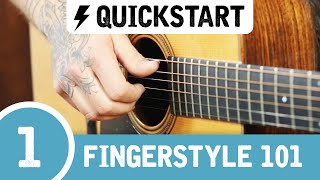 The BEST Beginner Fingerstyle Guitar Lesson [upl. by Ysac]