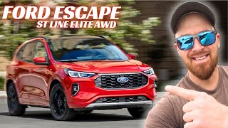 2023 Ford Escape Review Covering Updates Test Drive Walkaround and More [upl. by Ahtiuqal]