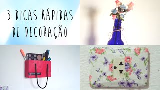 DIY  3 dicas fáceis e baratas para decorar o seu quarto [upl. by Horton]