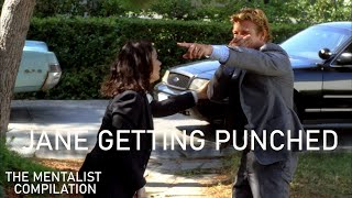 Jane Getting Punched  The Mentalist Compilation [upl. by Laurentium]