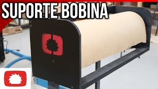 Como fazer suporte para bobina de papel DIY  Na oficina S04E39 [upl. by Alix]