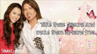 Miley Cyrus  Butterfly Fly Away ft Billy Ray Cyrus  Lyrics [upl. by Savick]