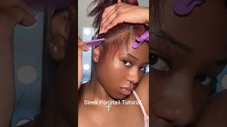 Sleek Ponytail Tutorial🌸 zsfhair hairstyle tutorial ponytail fyp [upl. by Dlonra625]