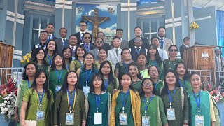 quotMih na la Riquot  St Cecilia Choir Shillong Annual Eucharistic Procession 2024 [upl. by Etterb751]