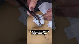 How to Remove Tape Safely lashtech volumelashes smallbusiness lashtraining [upl. by Eitra]