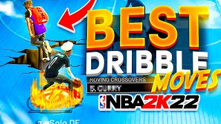 BEST DRIBBLE MOVES IN NBA 2K22 FASTEST BEST COMBOS w GLITCHY SIG TUTORIAL BECOME A DRIBBLE G0D [upl. by Hong804]