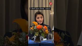 Maryam Nawaz doesnt have throat cancer  Just Pakistan  maryamnawaz [upl. by Favin594]