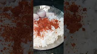 Bansi chawal Kanda lasun chutney oil aur onion [upl. by Aimahs922]