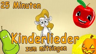 Kinderlieder zum mitsingen mit text deutsch  25 Minuten LernLieder [upl. by Htebizile148]