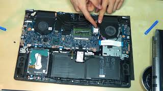 Acer v17 Nitro Teardown  How to Change Your Harddrive [upl. by Troyes]