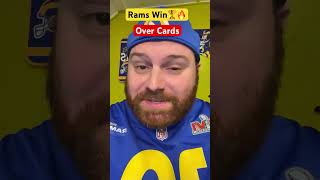 A Rams Fans Reaction to Rams WIN Over Cardinals NFL WEEK 6 [upl. by Aciretahs]