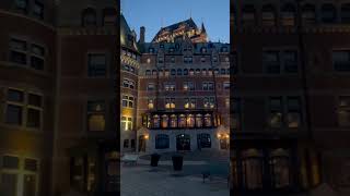 chateaux Frontenac quebec castle hotel fairmonthotel amazing viewshorts [upl. by Annaeg748]