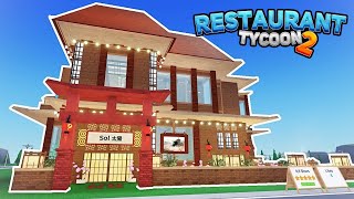 Mi RESTAURANTE JAPONES Exhibición de Construcción y Diseño  Restaurant Tycoon 2 [upl. by Bunnie367]