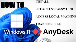 Anydesk on Windows  Remote access  Install file transfer [upl. by Domella812]