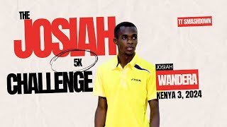 Kenya Table Tennis Smashdown  The Josiah5KChallenge  JOSIAH WANDERA vs The World [upl. by Adnovahs467]