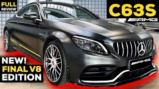 2023 MERCEDES C63S AMG Coupe NEW Final Edition THE LAST V8 BRUTAL Sound Exhaust FULL InDepth Review [upl. by Airdnazxela]