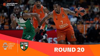 Valencia BasketZalgiris Kaunas  Round 20 Highlights  202324 Turkish Airlines EuroLeague [upl. by Buskirk]