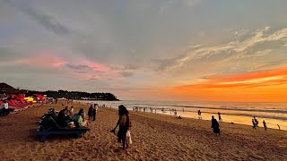 Goa candolim beach view during sunset goavlog goabeach viralvideo travel aajtak ZeeNews [upl. by Yrak701]