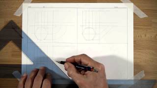 Linee di riporto in proiezioni ortogonali tratto da Tecniche di rappresentazione [upl. by Hollington]