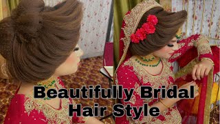 Latest Bridal Hairstyle Full VideoDecent Beauty Salon By Amina [upl. by Moll]