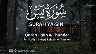 Best Surah Yasin Yaseen سورة يس  Relaxing Marvelous Voice  With Rain and Thunder [upl. by Nonnarb12]